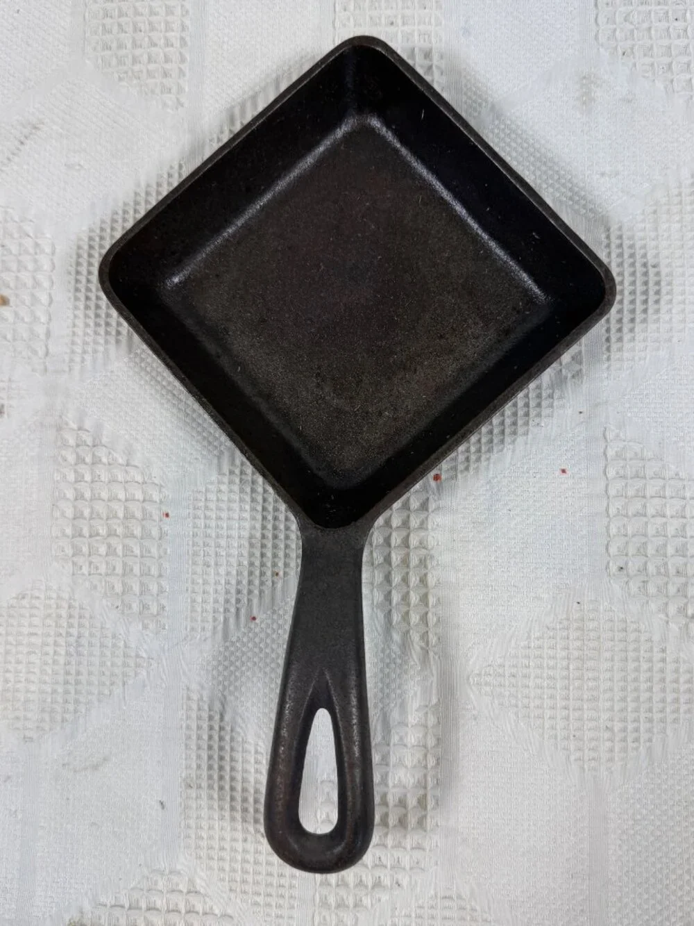 Griswold Cast Iron Square Egg Skillet 129 Vintage 1950s Cookware Since 1865